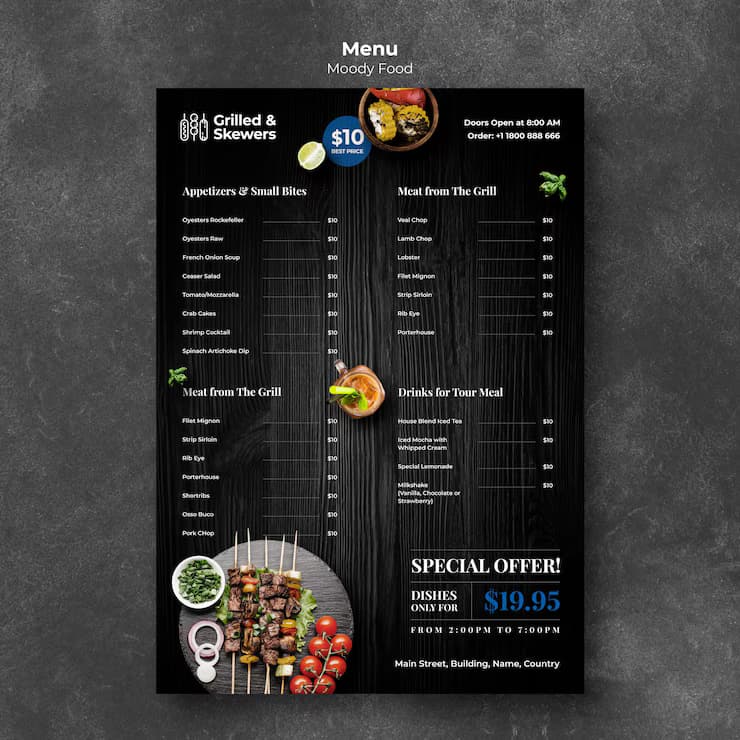 Cruz Rice menu